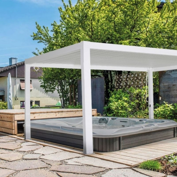 MIRADOR Pergola Weiss 300x360x250cm